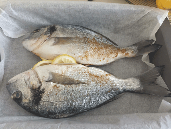 Dorada al horno con patatas, recetas de pescado, recetas light, recetas para adelgazar, proteína, recetas fáciles