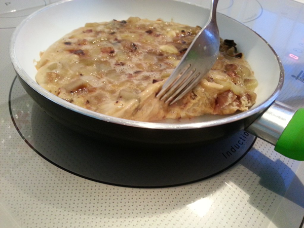 Tortilla de berenjenas, recetas de verdura, recetas para adelgazar, recetas light, recetas, dieta saludable