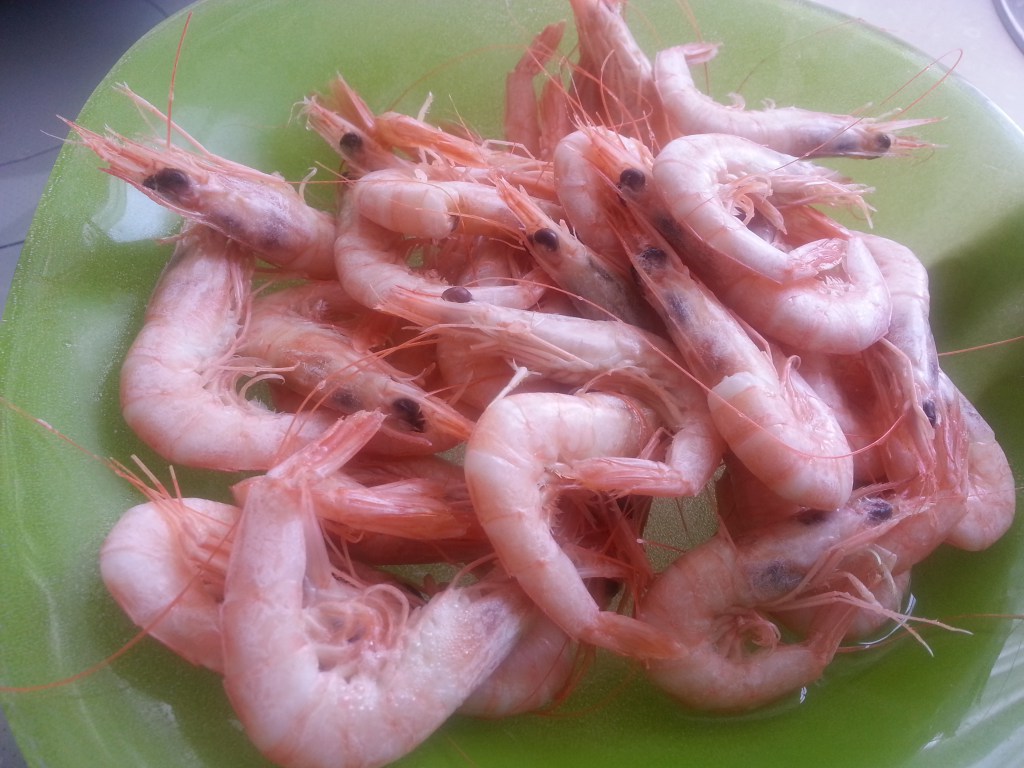 gambas, Recetas malgueñas, gazpachuelo. recetas de pescado, primeros platos, dieta saludable, recetas fáciles, recetas para adelgazar