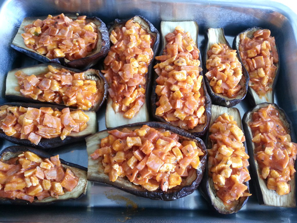 Berenjenas rellenas de carne, berenjenas rellenas, berenjenas, recetas para adelgazar, recetas de verdura, recetas light
