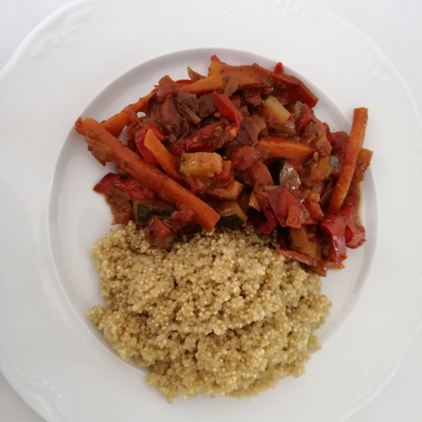Quinoa con verdura, recetas de verdura, recetas para adelgazar, recetas light, recetas, dieta saludable