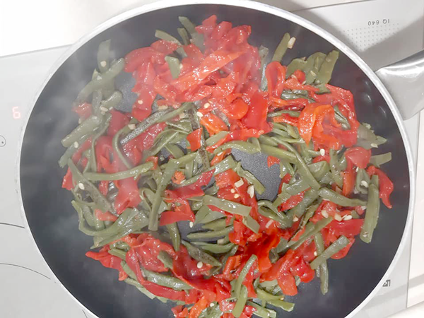 Judías verdes con pimientos rojos Judías verdes con pimientos rojos, recetas para adelgazar, recetas li