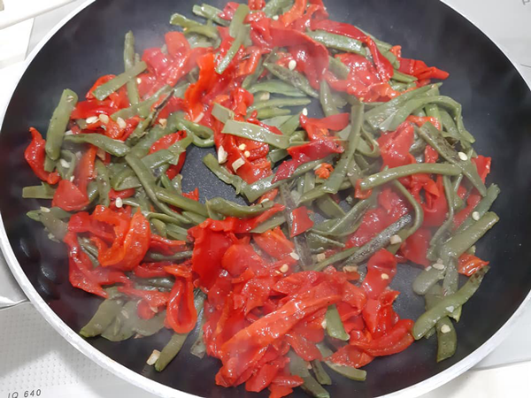 Judías verdes con pimientos rojos Judías verdes con pimientos rojos, recetas para adelgazar, recetas li
