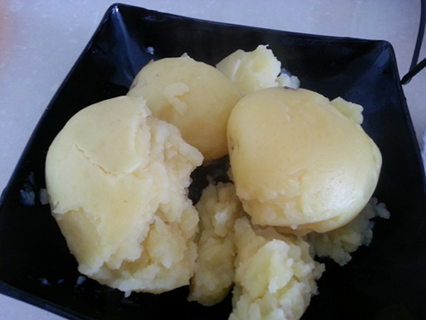 Puré de patatas con espinacas Puré de patatas con espinacas, recetas, recetas de verdura, recetas para adelgazar, recetas light.