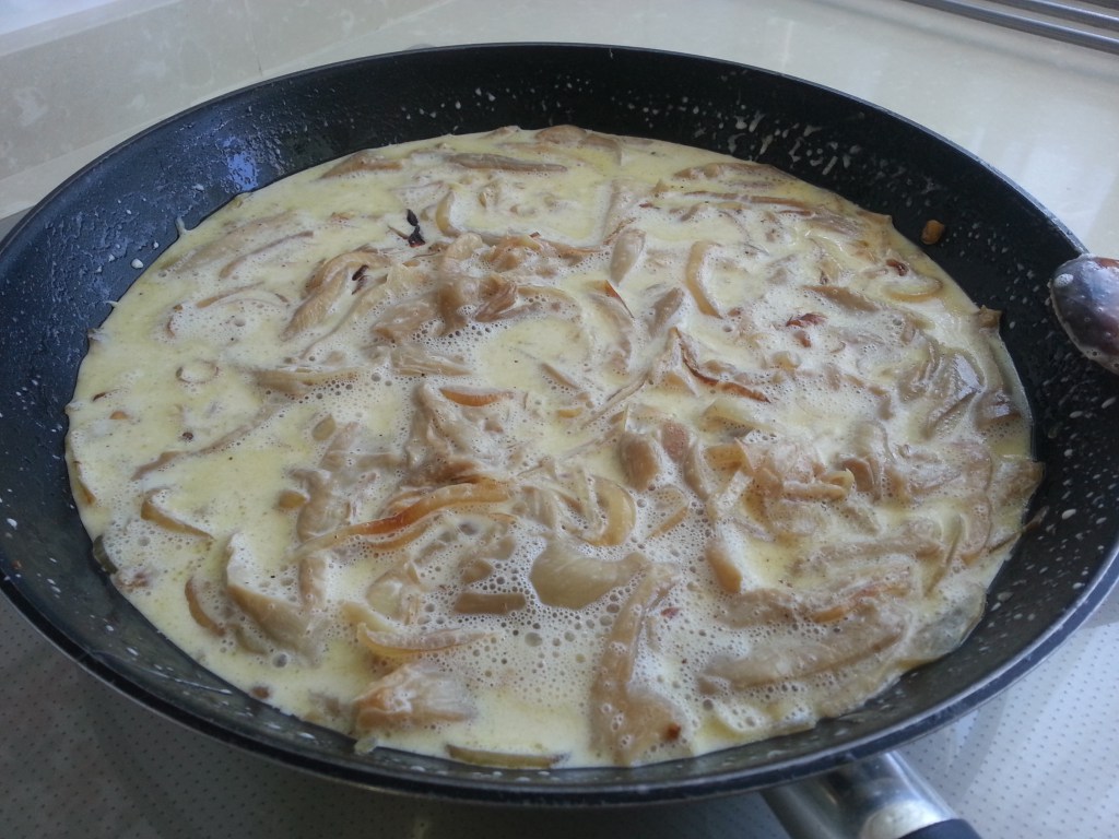 Cintas con salsa de setas, recetas de pasta, recetas light, recetas saludables, recetas para adelgazar