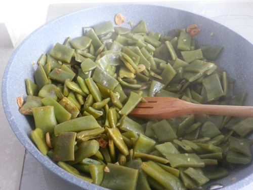 Judías verdes con pimentón Judías verdes con pimentón, recetas para adelgazar, recetas light.
