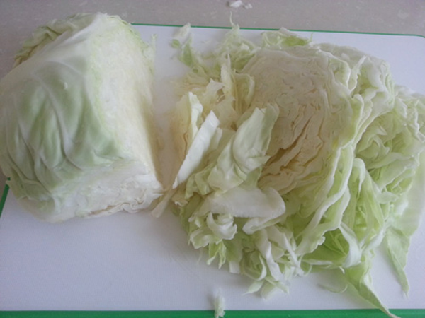 col, Salteado de repollo, recetas de verdura, recetas para adelgazar, recetas light.