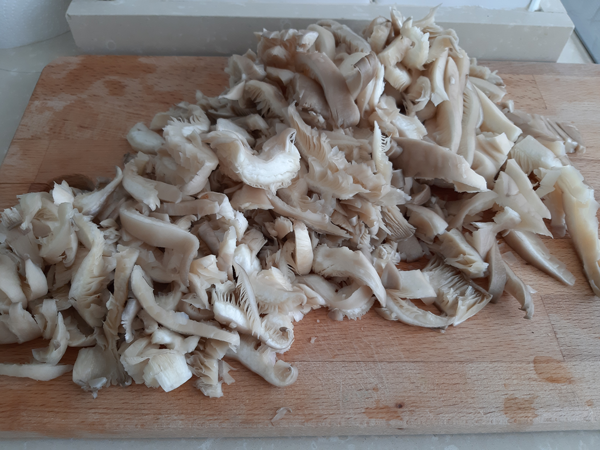 revuelto de setas, recetas para adelgazar, recetas light.