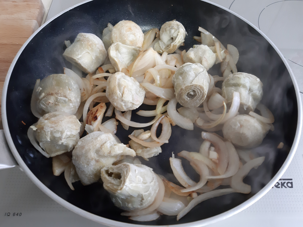 Alcachofas al curry, recetas, recetas de verdura, recetas para adelgazar, recetas light.