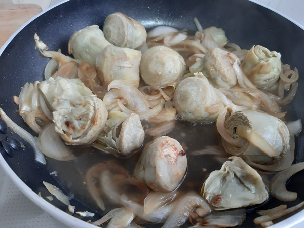 Alcachofas al curry, recetas, recetas de verdura, recetas para adelgazar, recetas light.