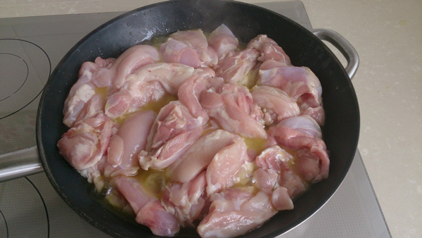 Pollo con patata y manza, recetas de pollo, recetas saludables, recetas para adelgazar, recetas light