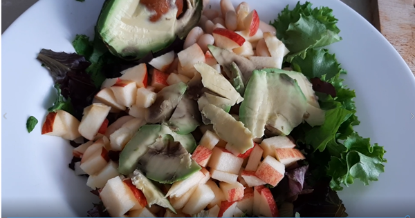 Ensalada templada de alubias blancas agridulce, recetas de ensaladas, recetas para adelgazar, recetas saludables, dietas online, dietista online