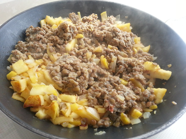 Lentejas con manzana Lentejas con manzana, recetas de lentejas, recetas de legumbres, legumbres