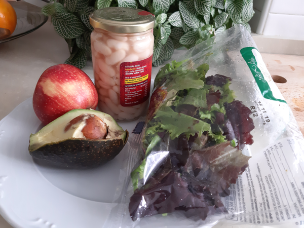 Ensalada templada de alubias blancas agridulce, recetas de ensaladas, recetas para adelgazar, recetas saludables, dietas online, dietista online