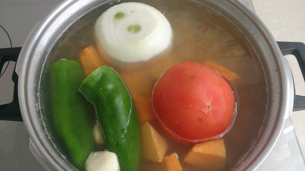 calabaza, Potaje de garbanzos con espinacas, recetas de lentejas, recetas de legumbres, legumbres