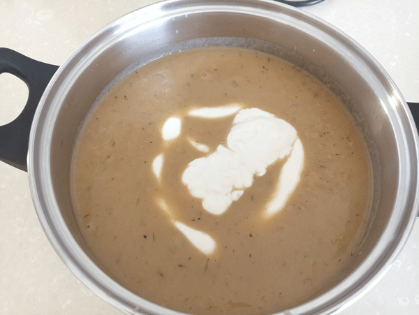 Vichissoyse con salmón, recetas, primeros platos, cremas y purés, recetas ligeras, recetas para adelgazar, recetas saludables, dietista online