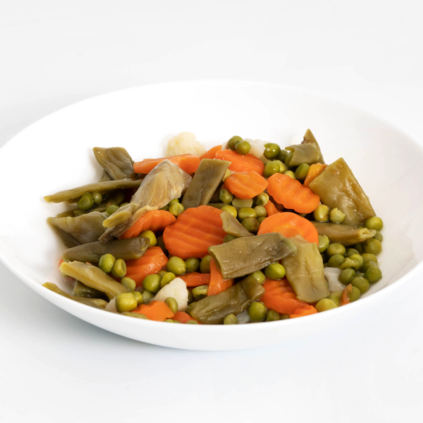 Menestra con tortilla francesa, recetas de verdura, recetas para adelgazar, recetas light, recetas mediterráneas