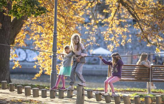 Niños bien alimentados adultos sanos y felices,