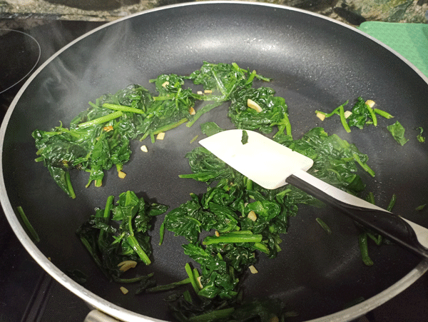 espinacas a la crema, recetas de espinacas, espinacas