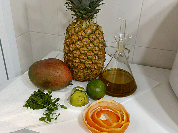 Cóctel de gambas con vinagretra de cítricos Cóctel de langostinos con vinagreta de cítricos. recetas de cóctail,