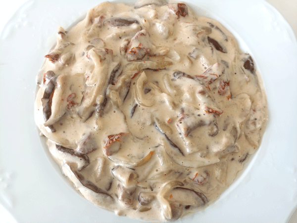 Salsa de setas shiitake, setas shiitake, recetas de salsa, recetas saludables, recetas para adelgazar, recetas light