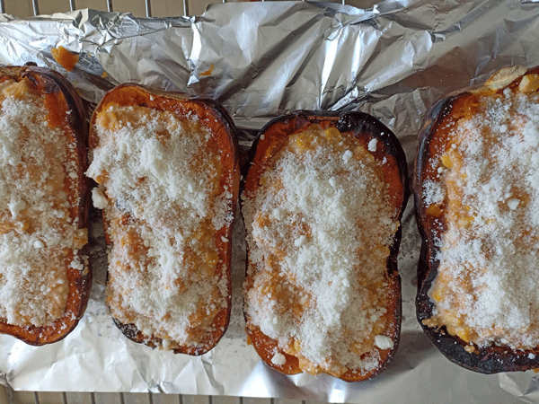 Calabaza rellena al horno, recetas de verdura, recetas vegetarianas, recetas saludables, recetas light, recetas para adelgazar