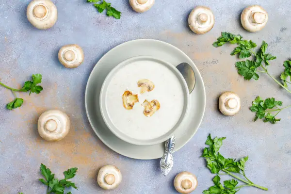 Crema de champiñones, recetas light, recetas ligeras, recetas saludables, recetas para adelgazar