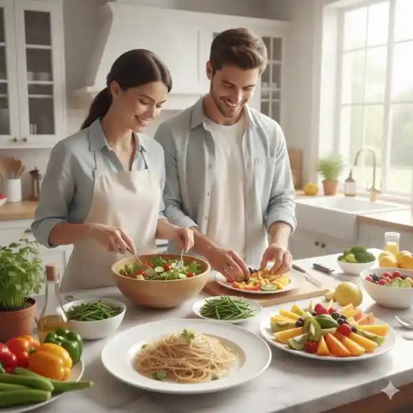 Nutricionista para parejas en Málaga trabajando en plan personalizado