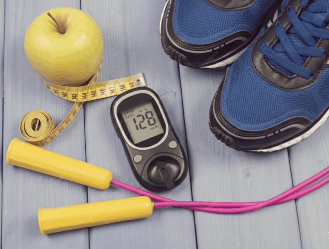 diabetes y ejercicio midiendo la glucosa antes y después de entrenar