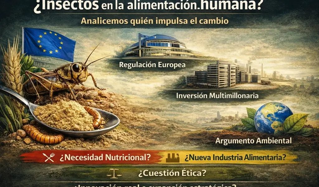 Insectos en la alimentación humana: regulación europea, inversión multimillonaria y debate sobre la nueva industria alimentaria