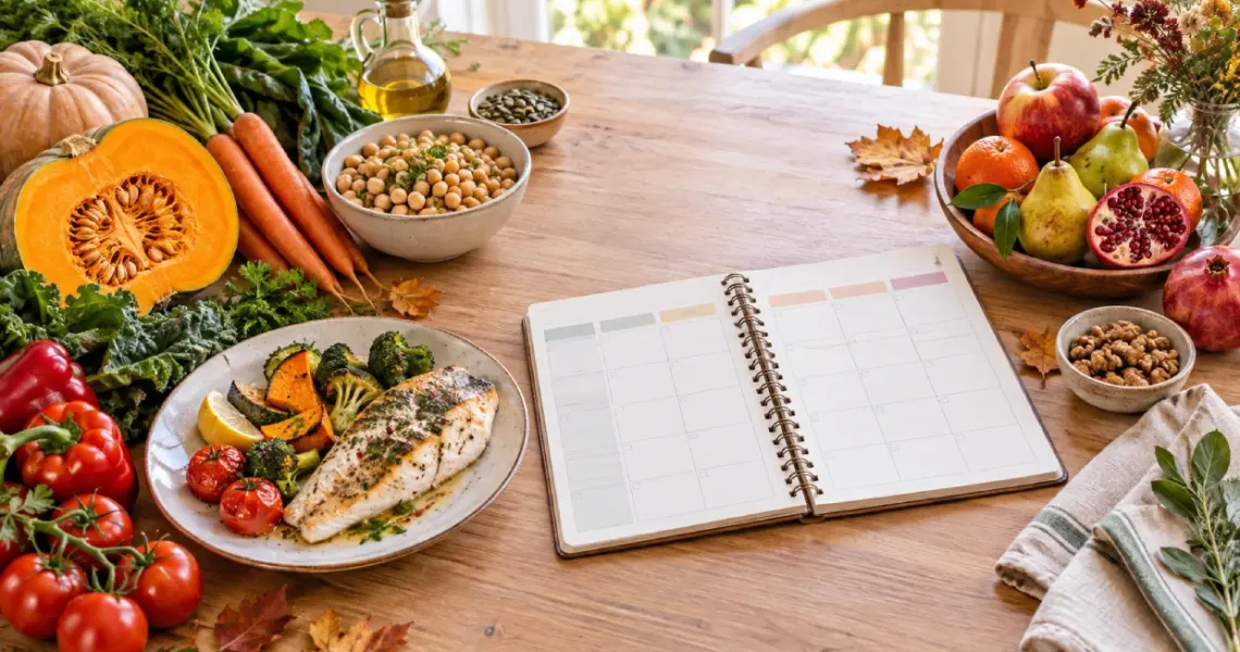 Menú para adelgazar en octubre con alimentos de otoño