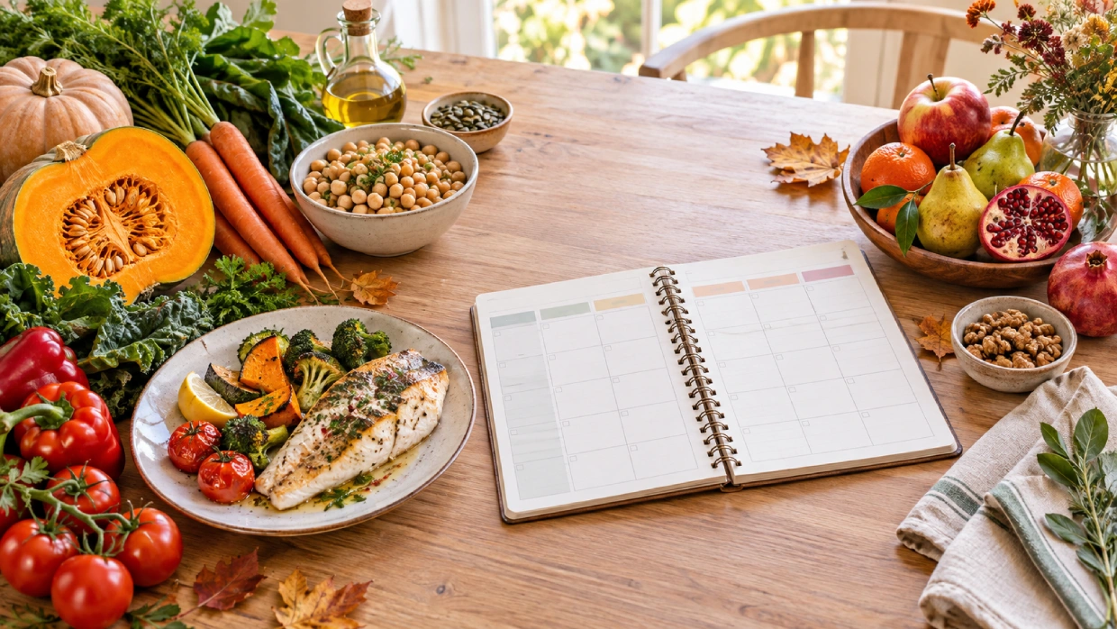 Men&uacute; para adelgazar en octubre con alimentos de oto&ntilde;o